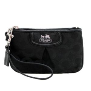Black Coach Madison Wristlet - New with Tags!